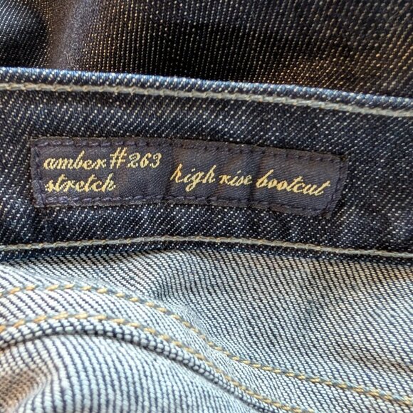 Citizens Of Humanity Amber #263 Stretch High Rise Boot Cut Jeans Size 32 Y2K - Picture 10 of 15